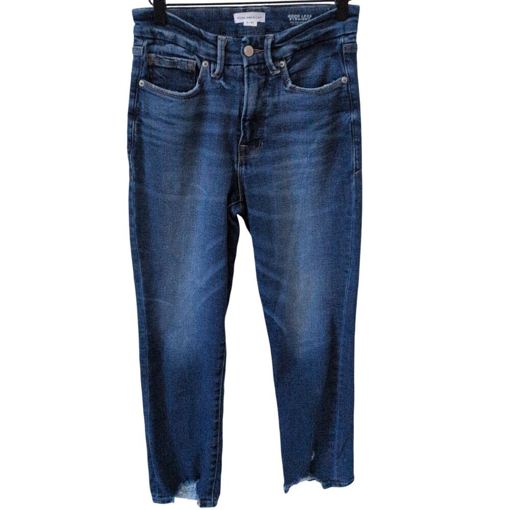 Good American Good Legs Mid-Rise Straight size 27/ 4